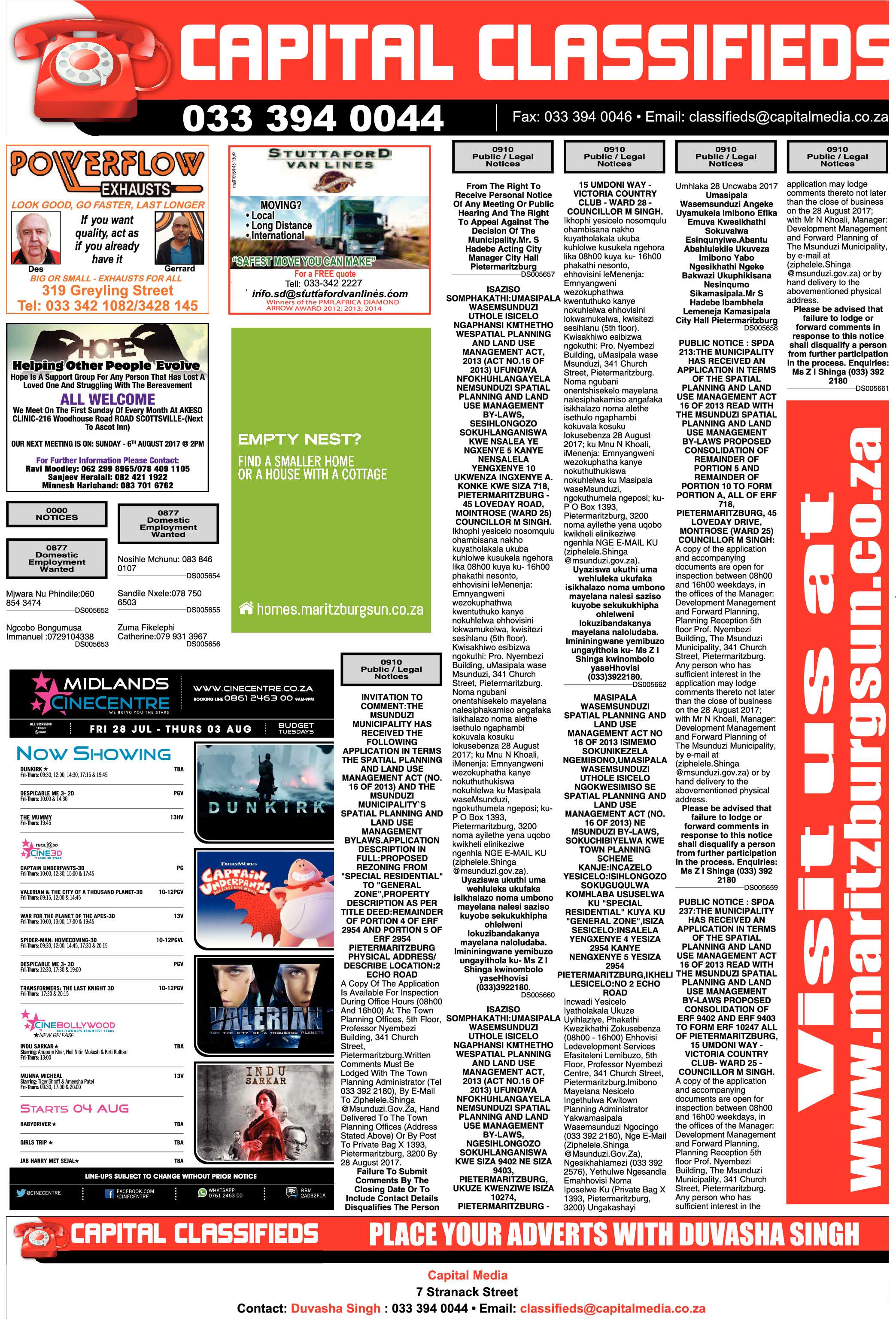 Maritzburg Sun 28-07-2017 page 26