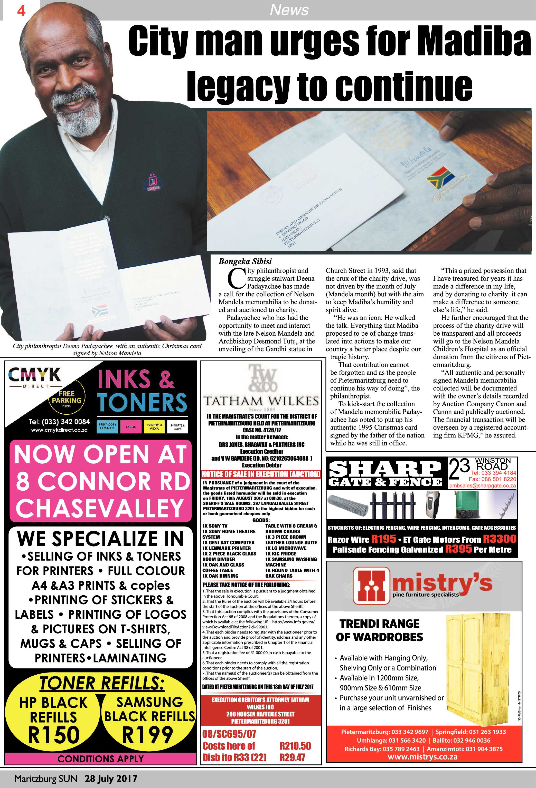 Maritzburg Sun 28-07-2017 page 4