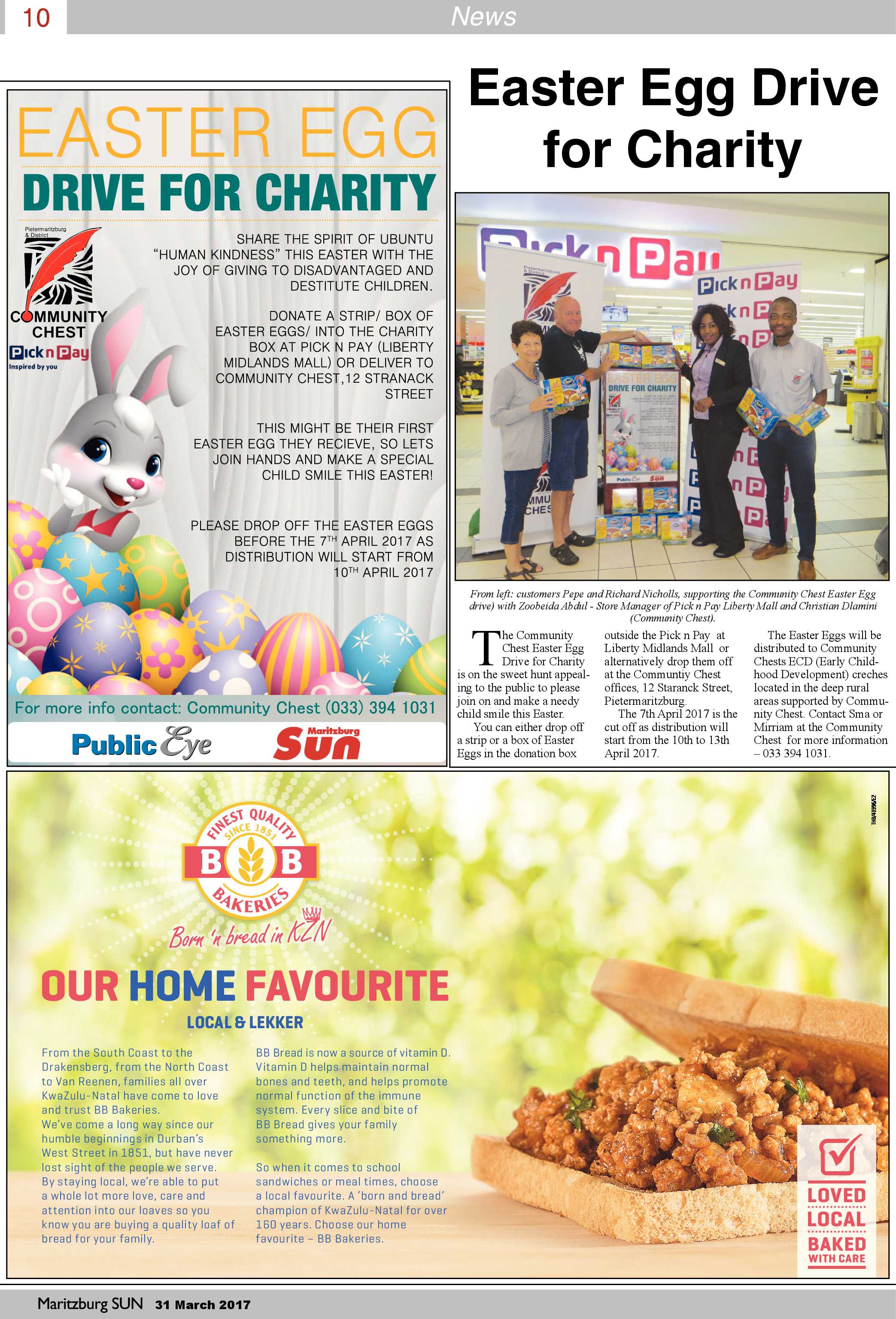 Maritzburg Sun 31-3-2017 page 10