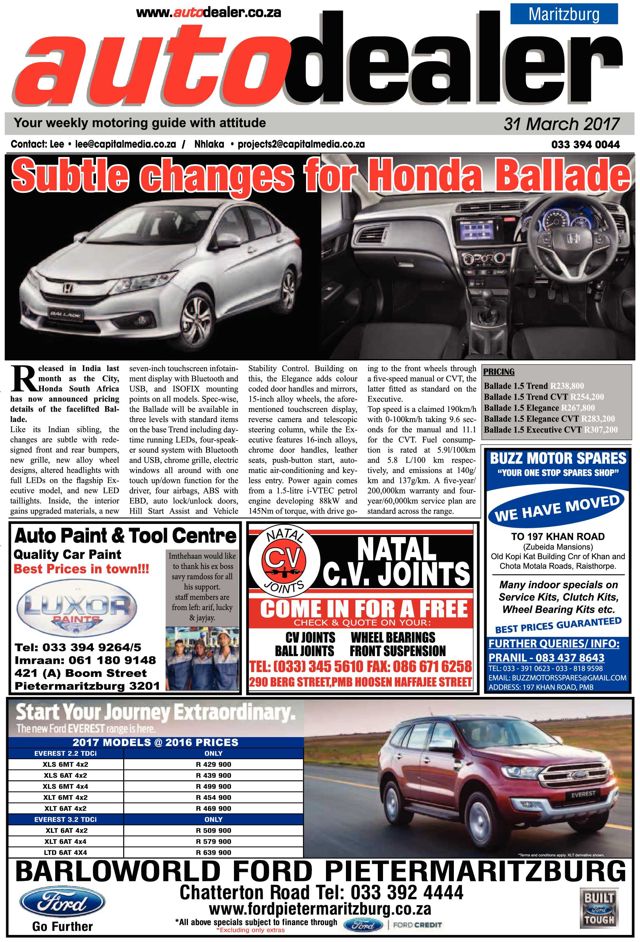 Maritzburg Sun 31-3-2017 page 19