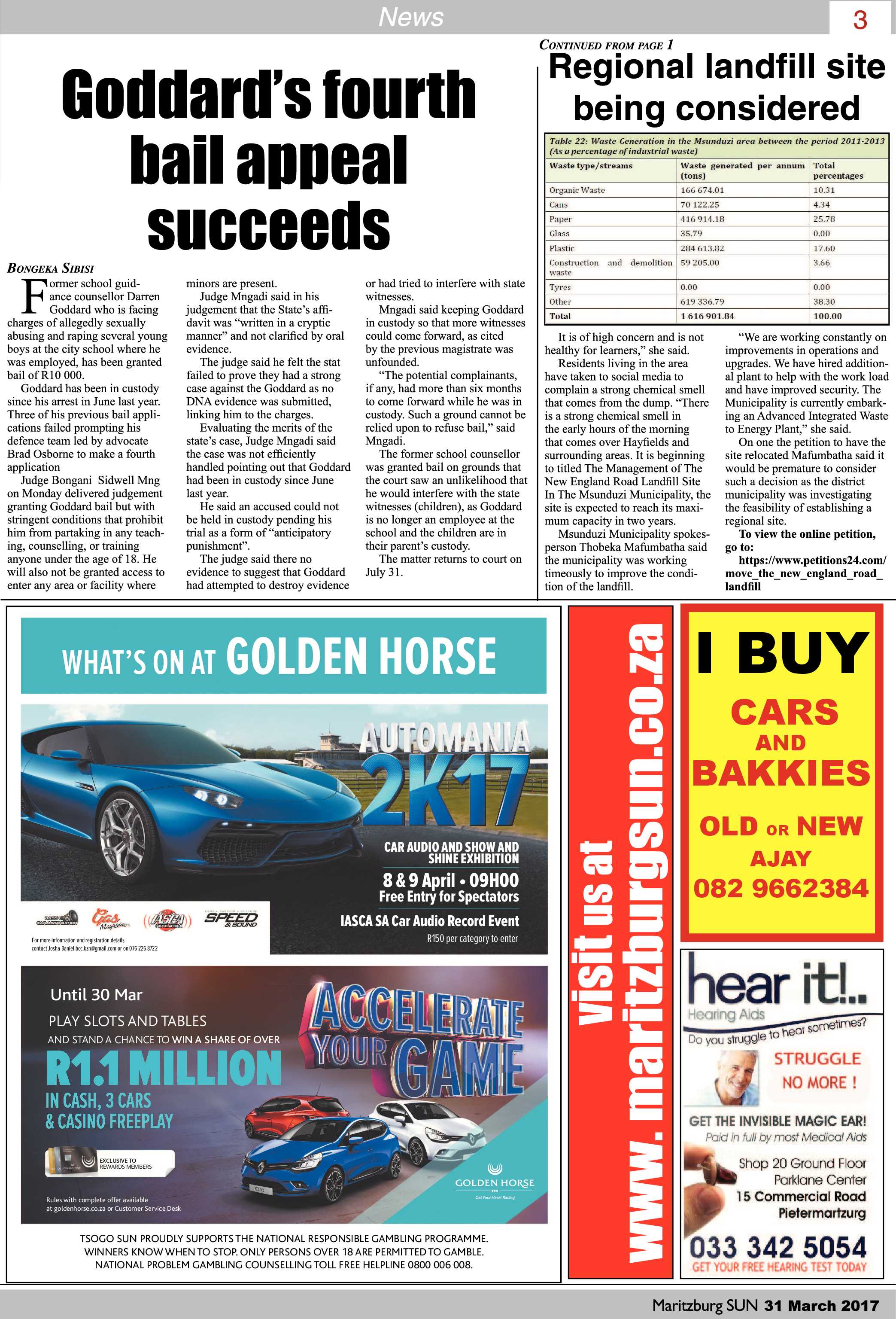 Maritzburg Sun 31-3-2017 page 3