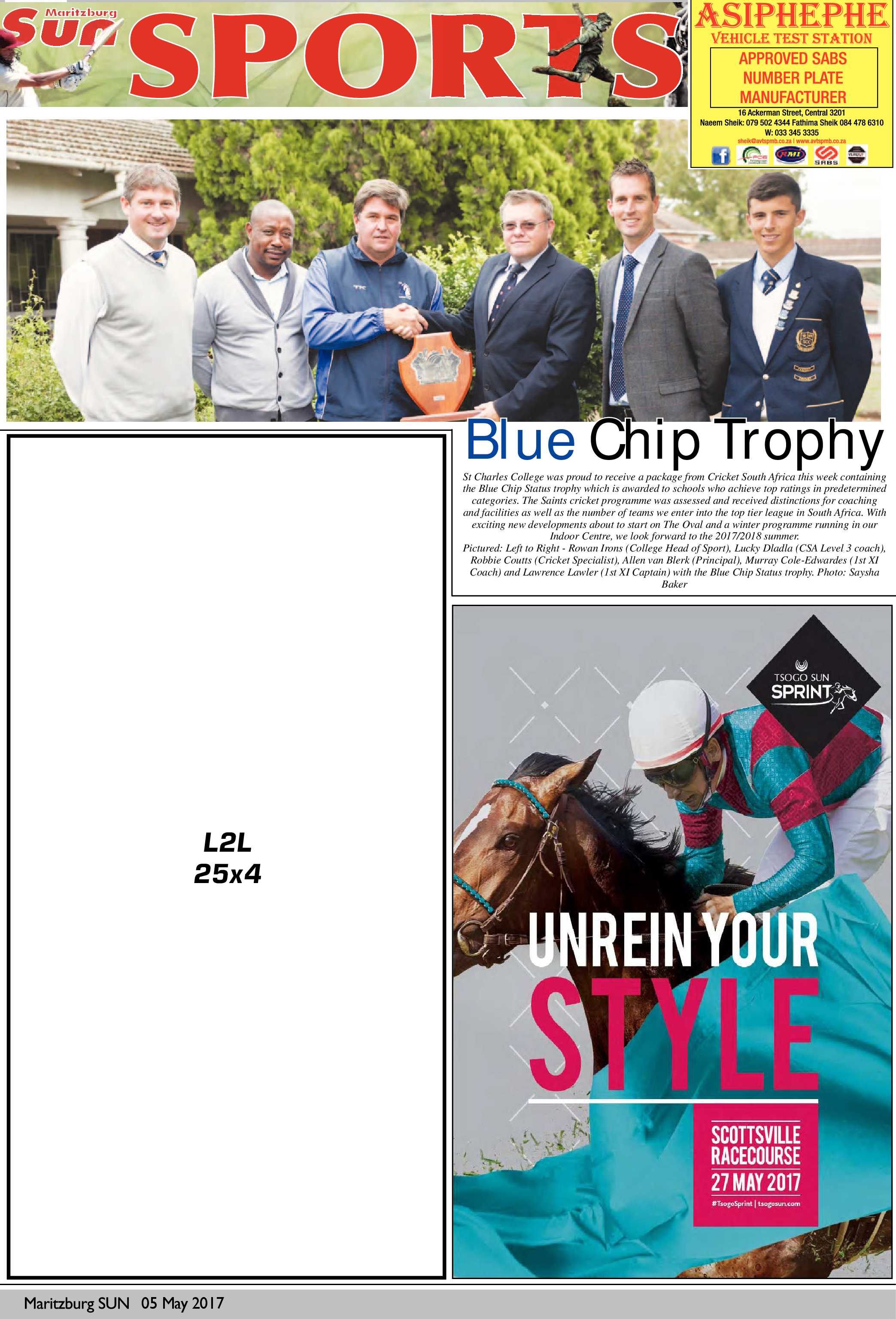 Maritzburg Sun 5 May 2017 page 16
