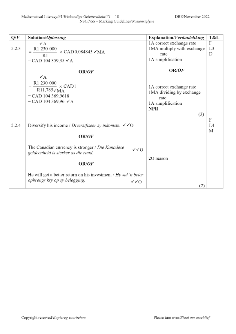 Mathematical Literacy e-Edition 2021 – 2022 page 18