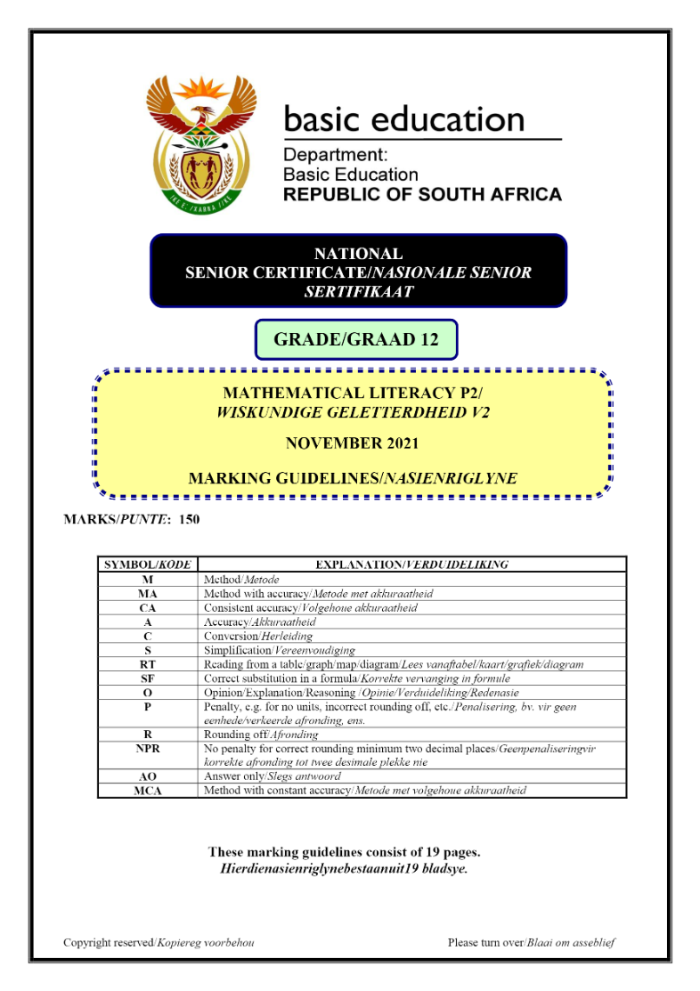Mathematical Literacy e-Edition 2021 – 2022 page 21