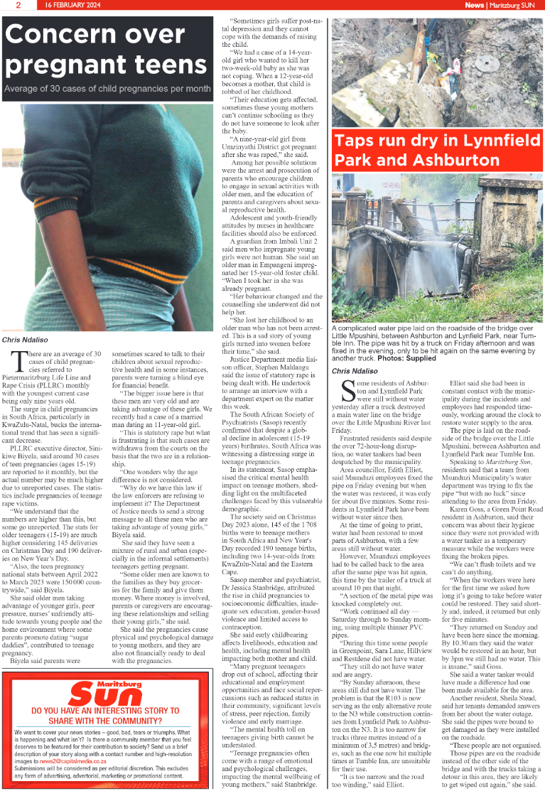 Maritzburg Sun 16/02/24 page 2