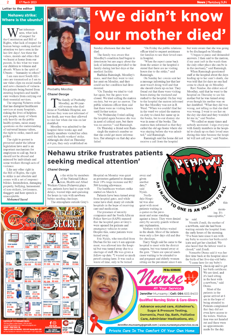 Maritzburg Sun 17/03/23 page 2