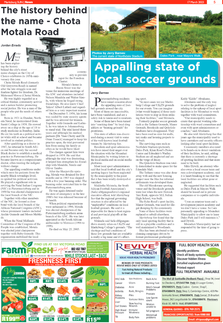 Maritzburg Sun 17/03/23 page 5