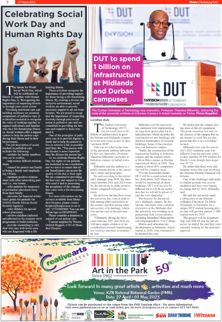 Maritzburg Sun 17/03/23 page 8