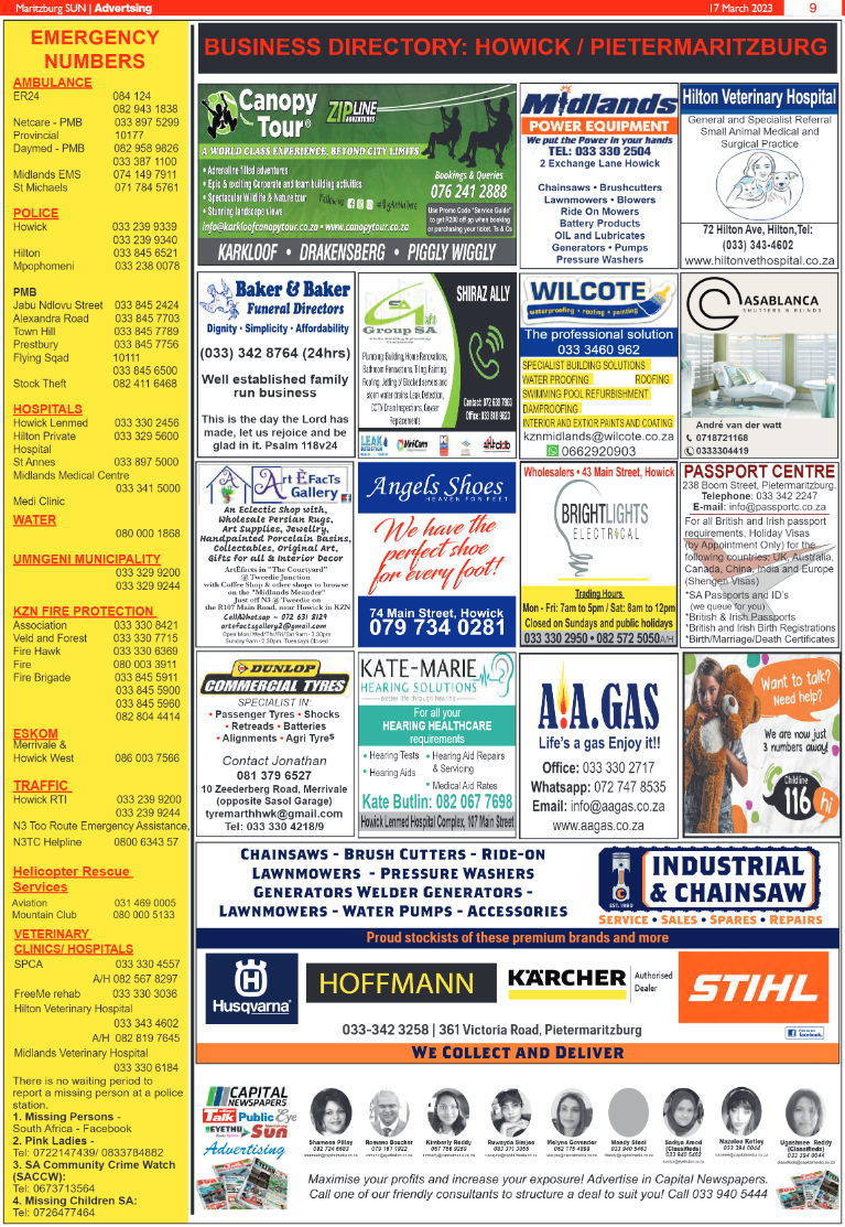 Maritzburg Sun 17/03/23 page 9
