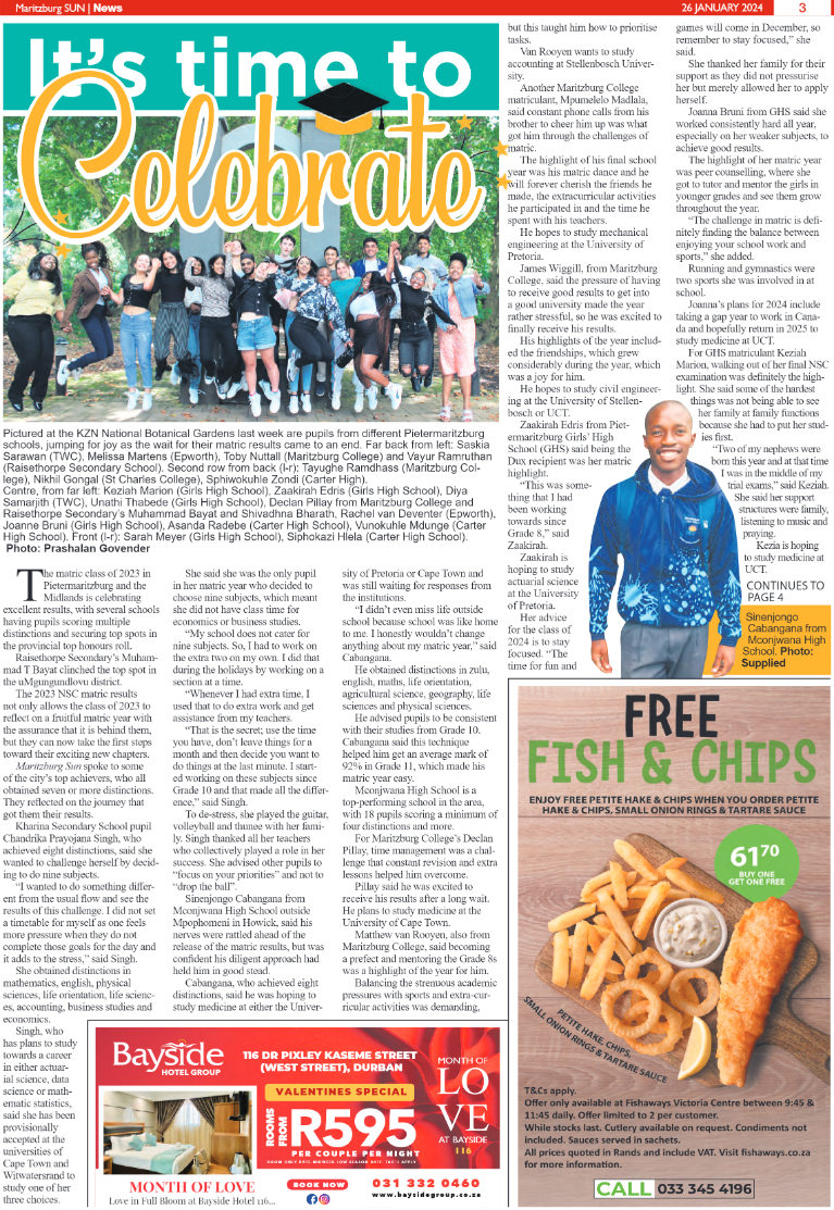 Maritzburg Sun 26/01/24 page 3