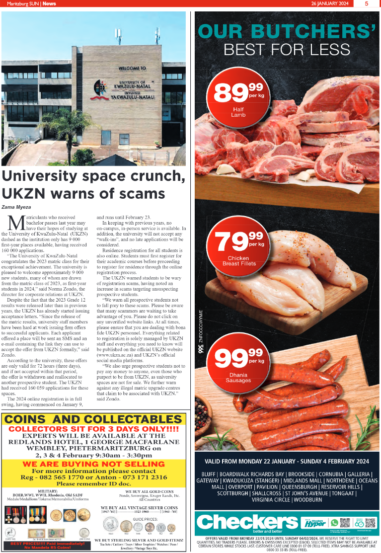 Maritzburg Sun 26/01/24 page 5