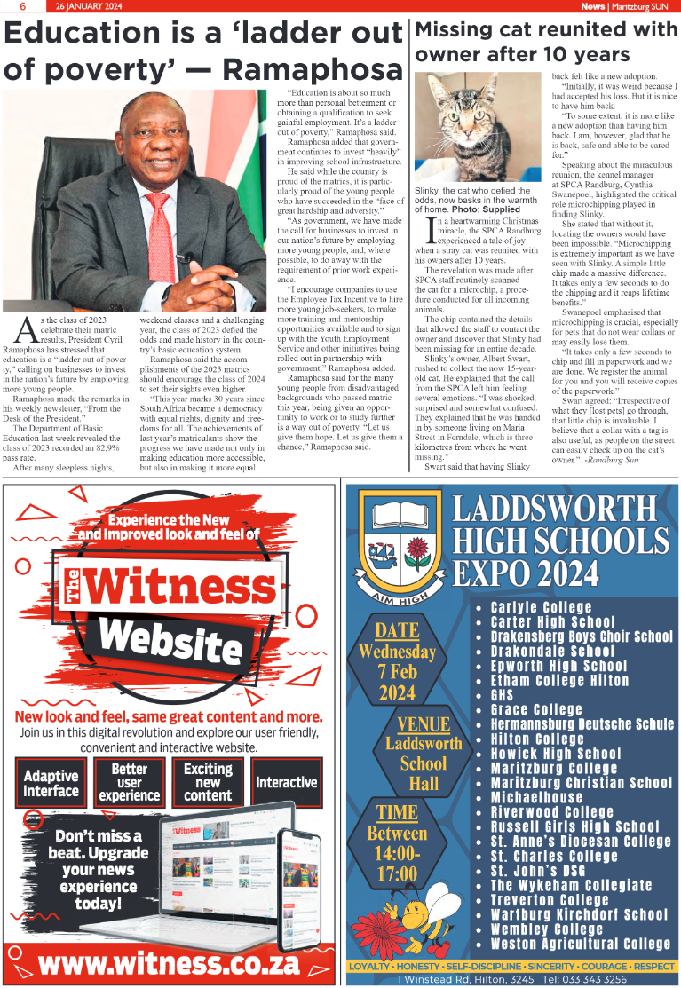 Maritzburg Sun 26/01/24 page 6