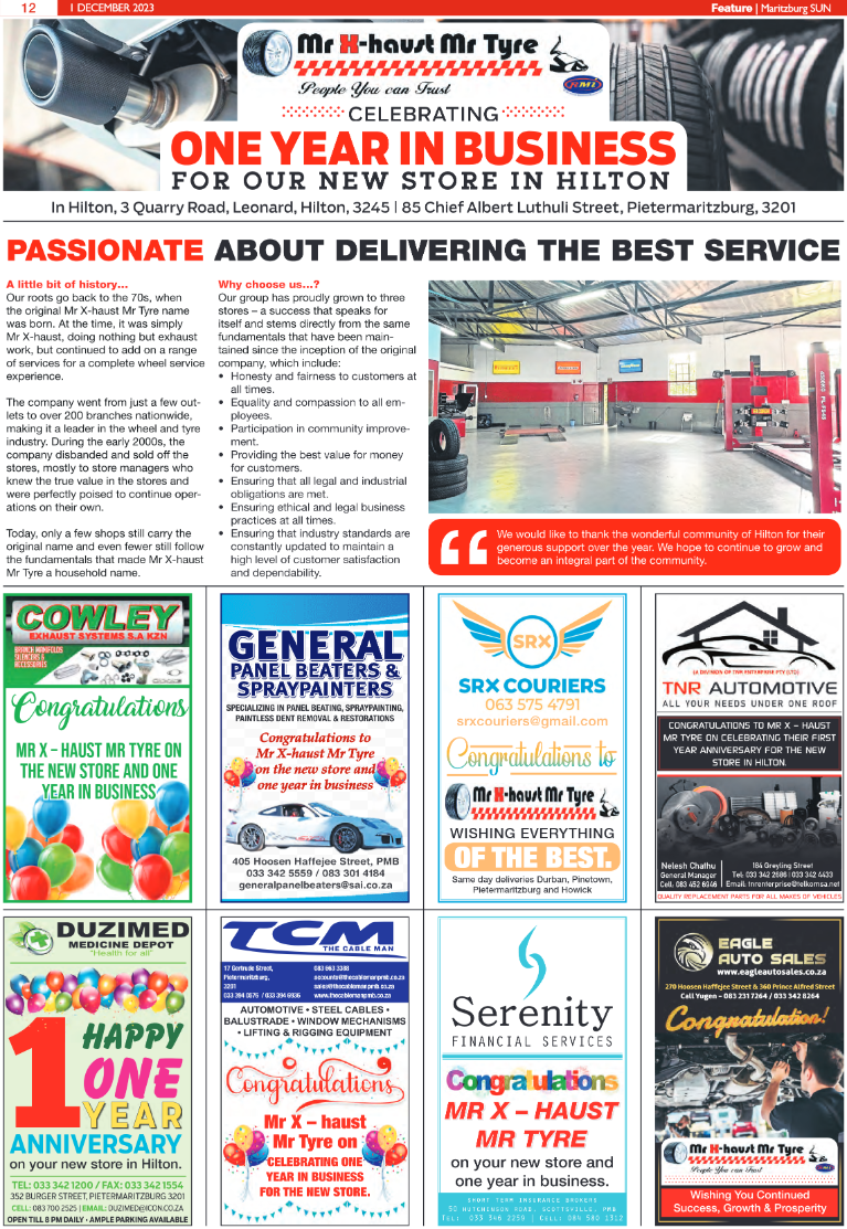 Maritzburg Sun 01/12/23 page 12