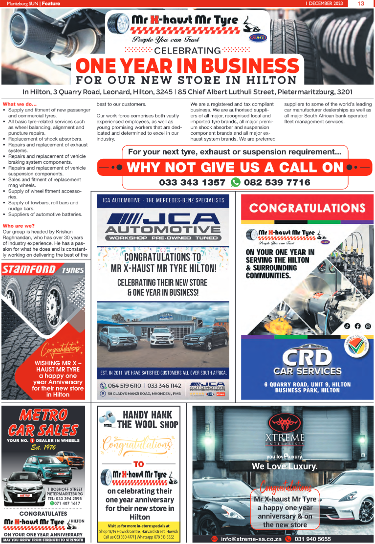Maritzburg Sun 01/12/23 page 13