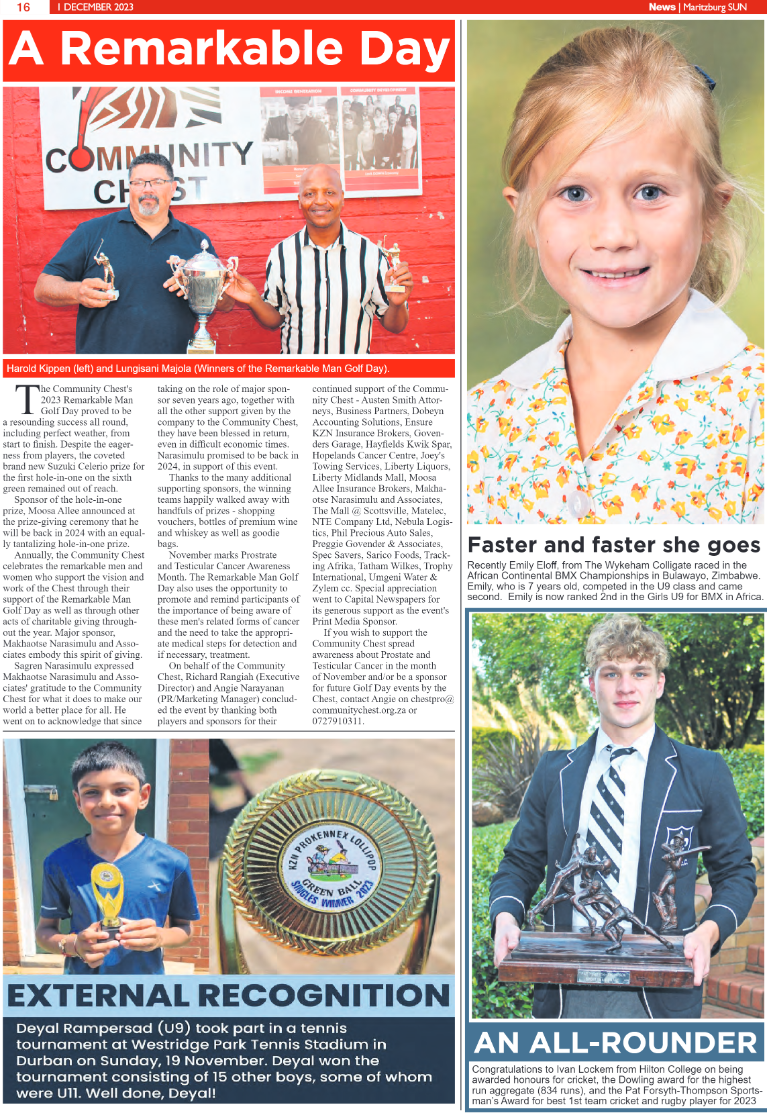 Maritzburg Sun 01/12/23 page 16