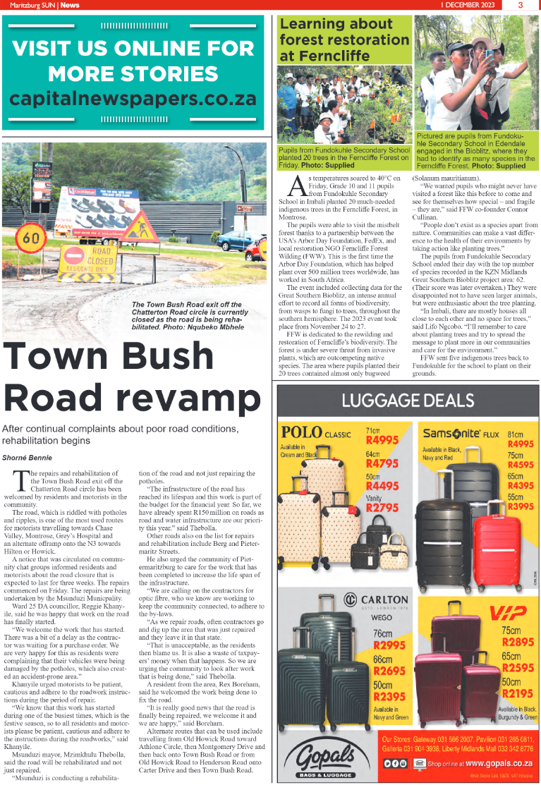 Maritzburg Sun 01/12/23 page 3