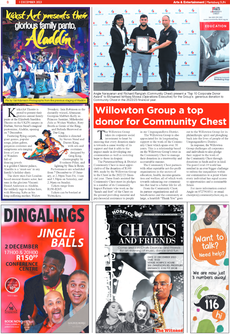 Maritzburg Sun 01/12/23 page 8