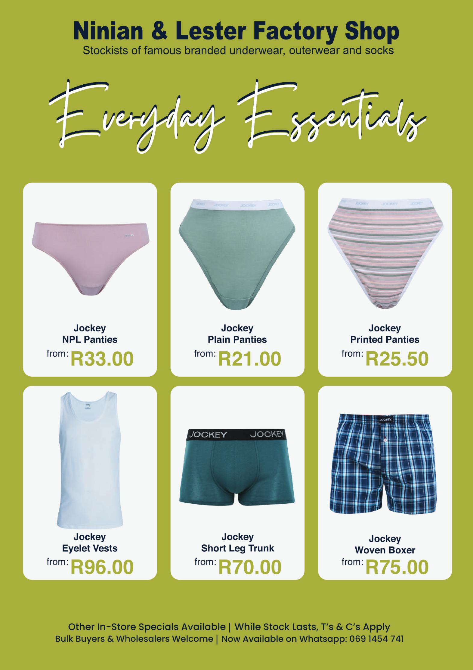 Ninian and Lester Factory Shop Month End Sale page 2