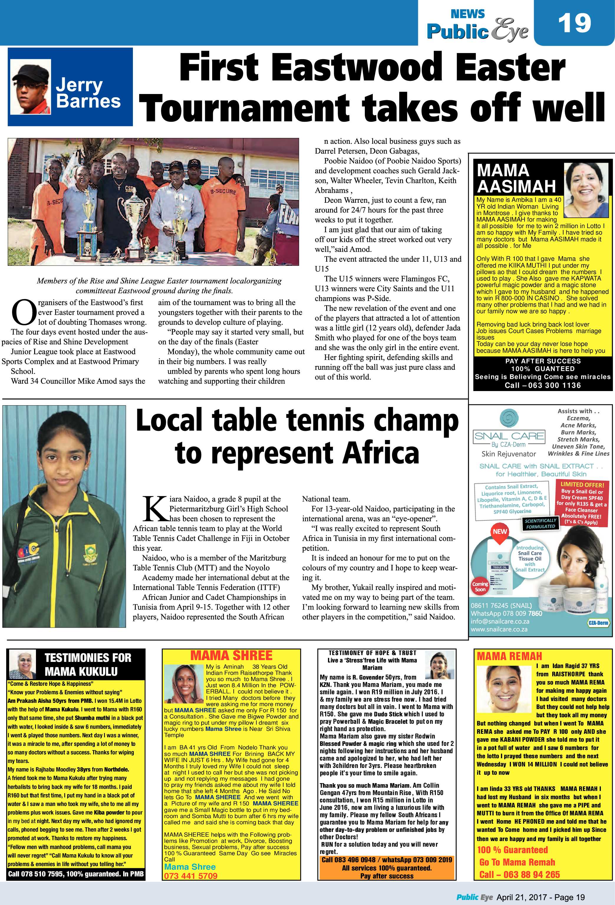 Public Eye 21 April 2017 page 19