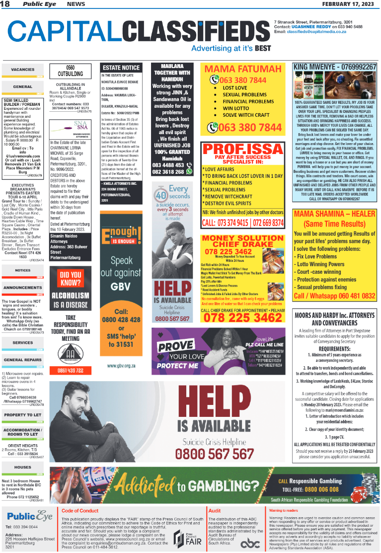 Public Eye 17/02/23 page 18