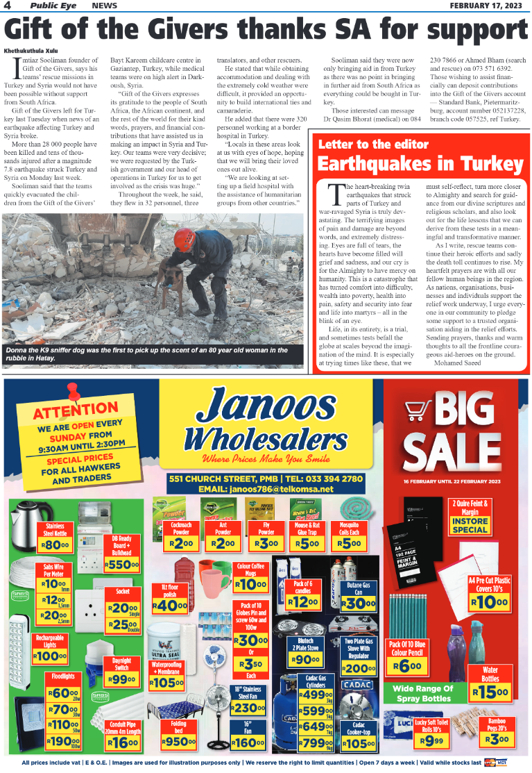 Public Eye 17/02/23 page 4