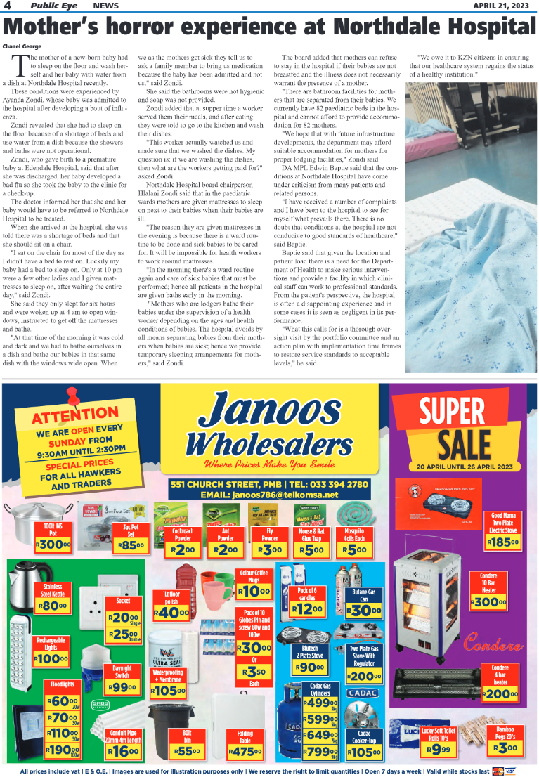 Public Eye 21/04/23 page 4