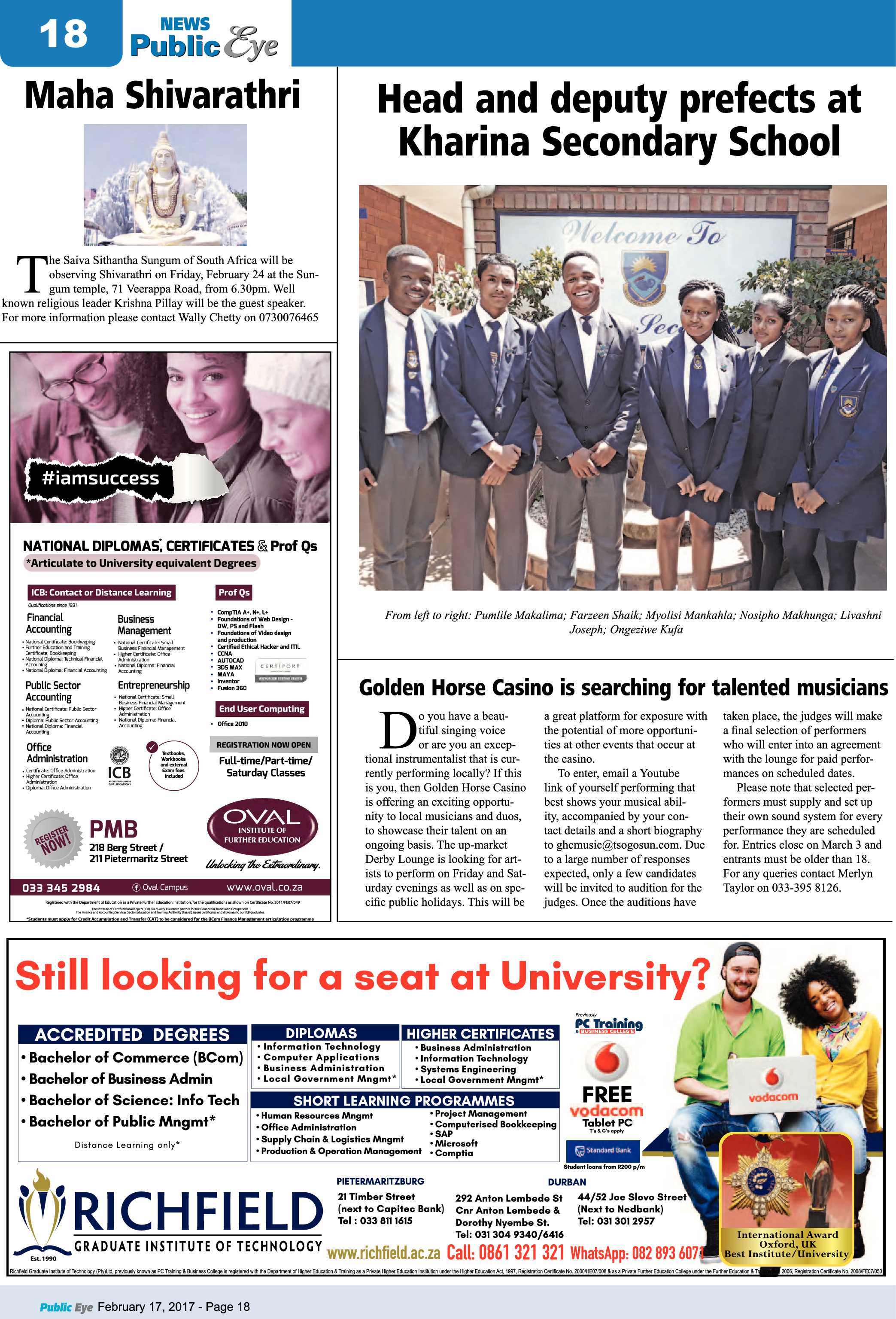 Public Eye 17 February 2017 page 18