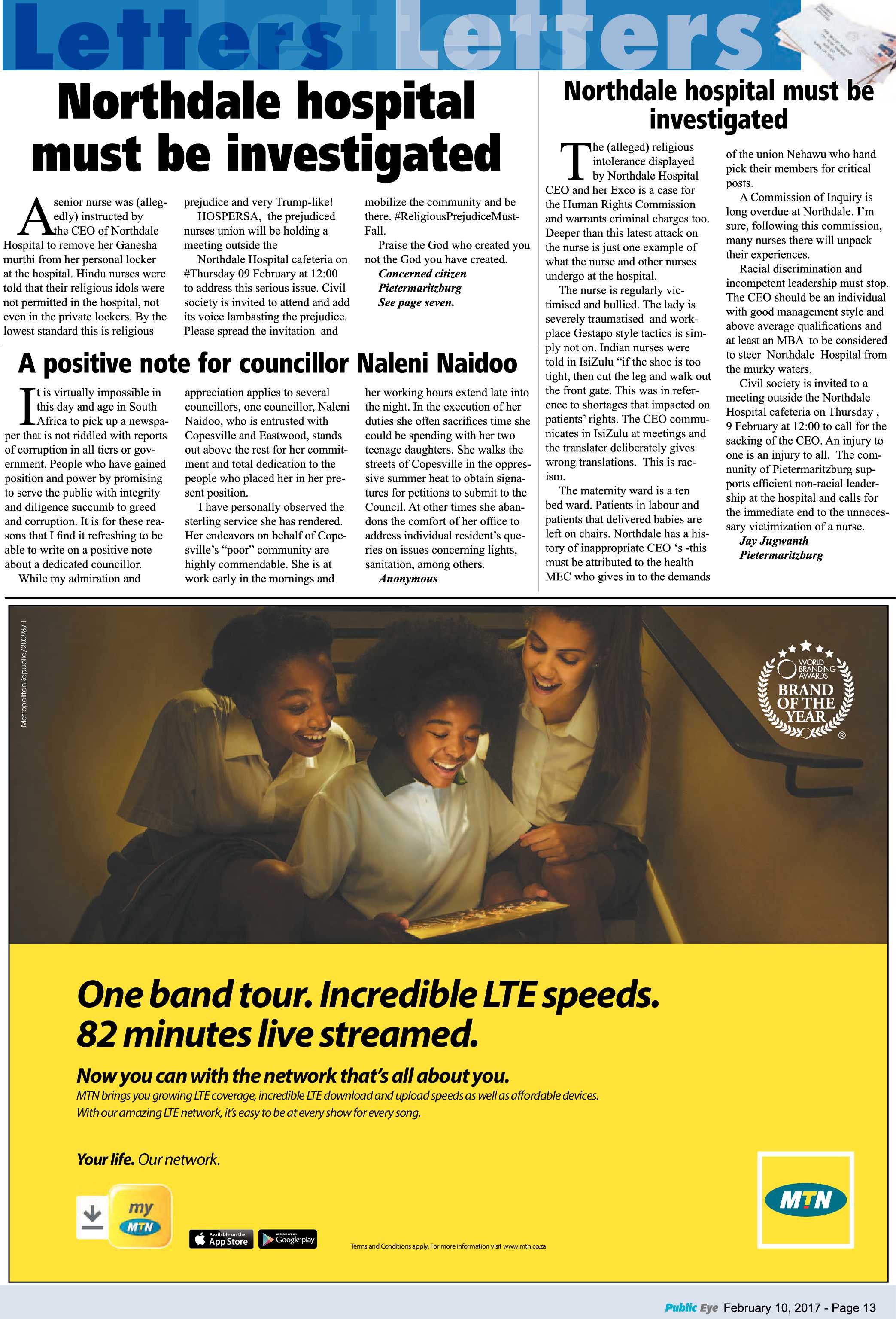 Public Eye 10 February 2017 page 13