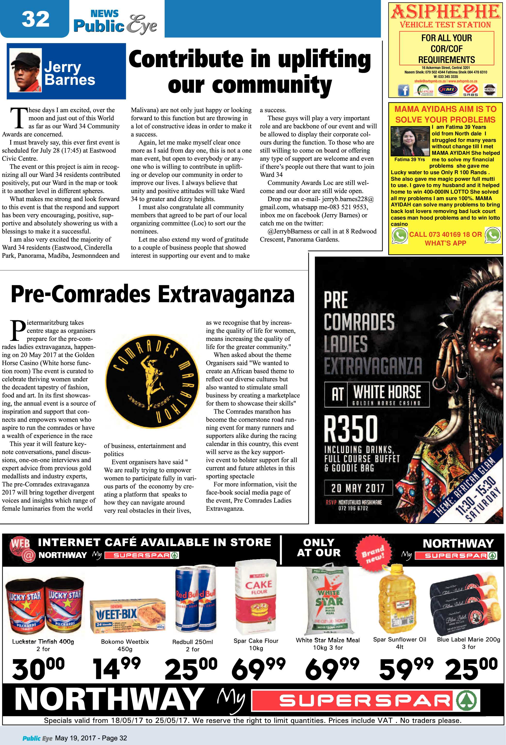 Public Eye 19 May 2017 page 32