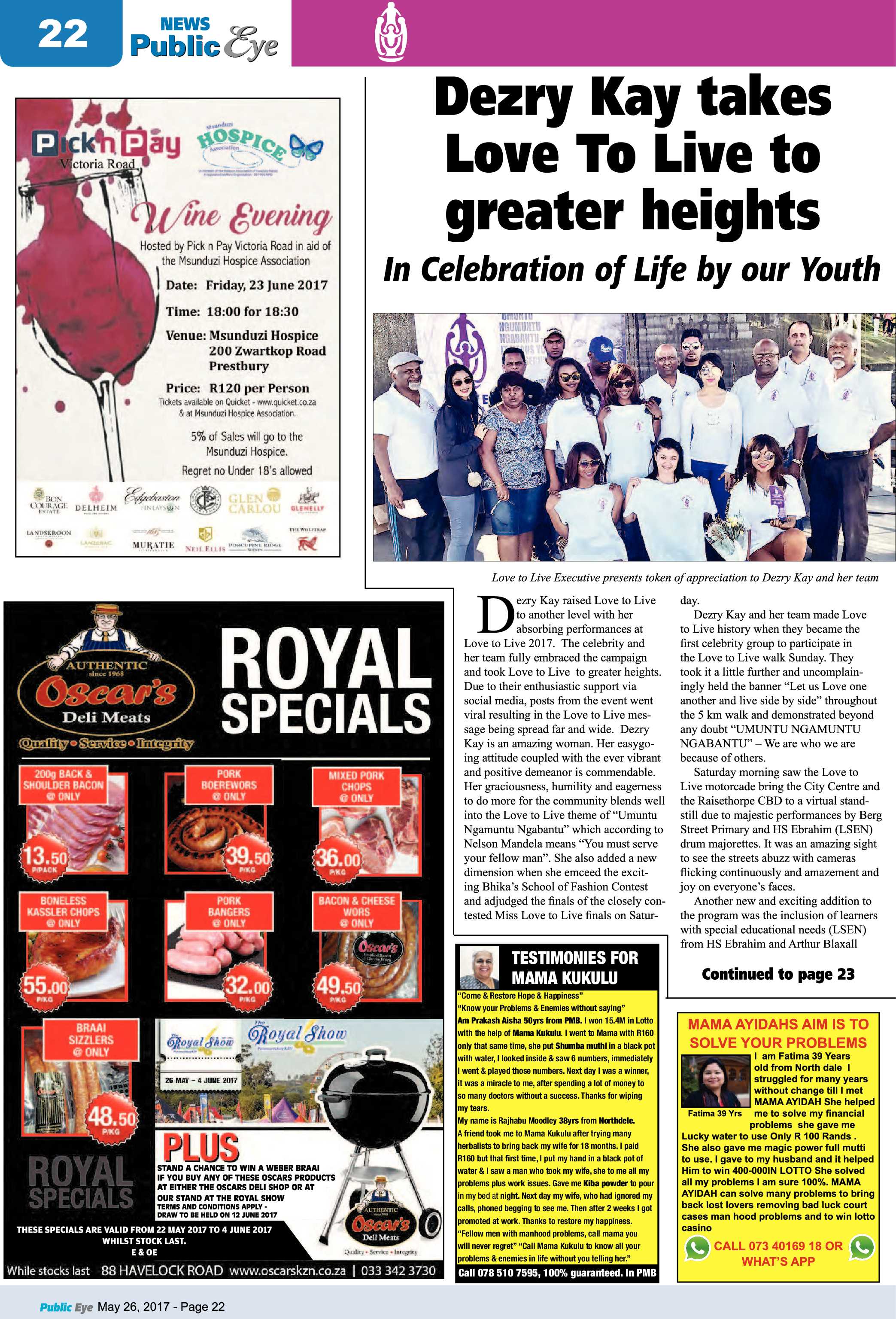 Public Eye 26 May 2017 page 22