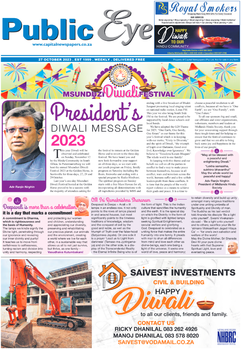 Public Eye 27.10.23 e-Edition page 1