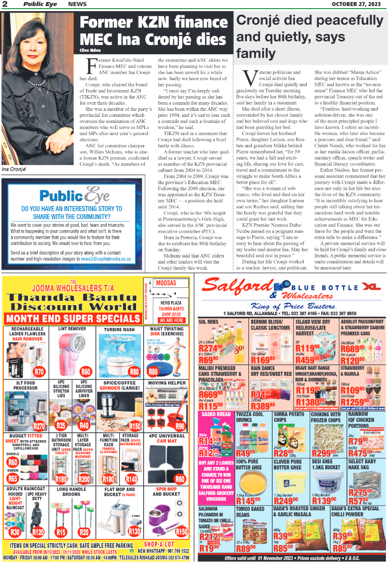 Public Eye 27.10.23 e-Edition page 6