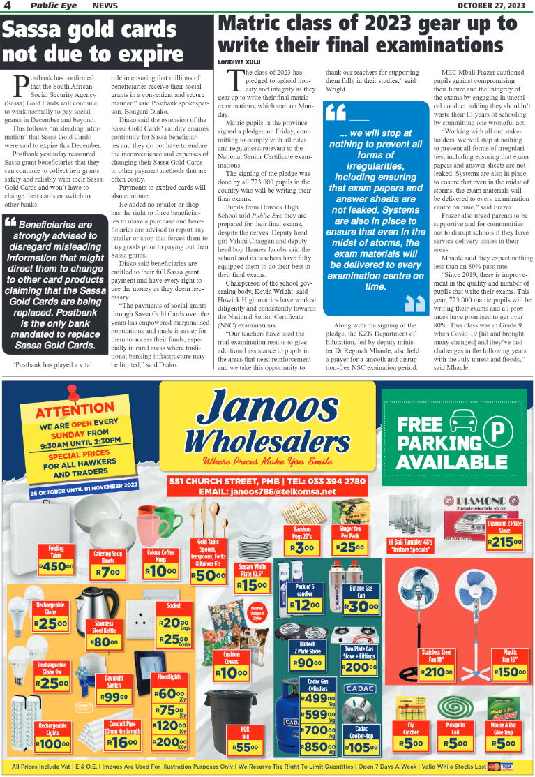 Public Eye 27.10.23 e-Edition page 8