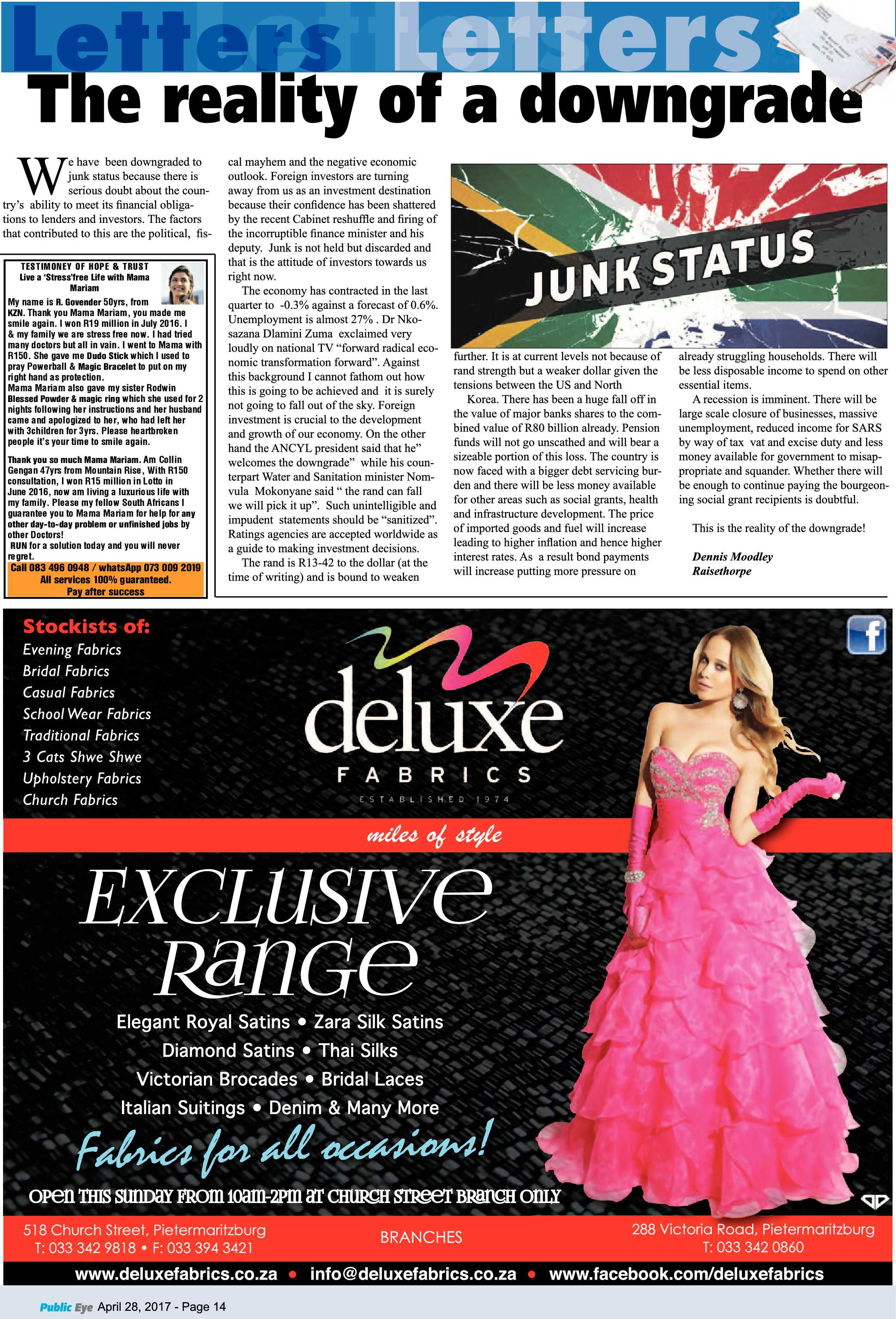 Public Eye 28 April 2017 page 14