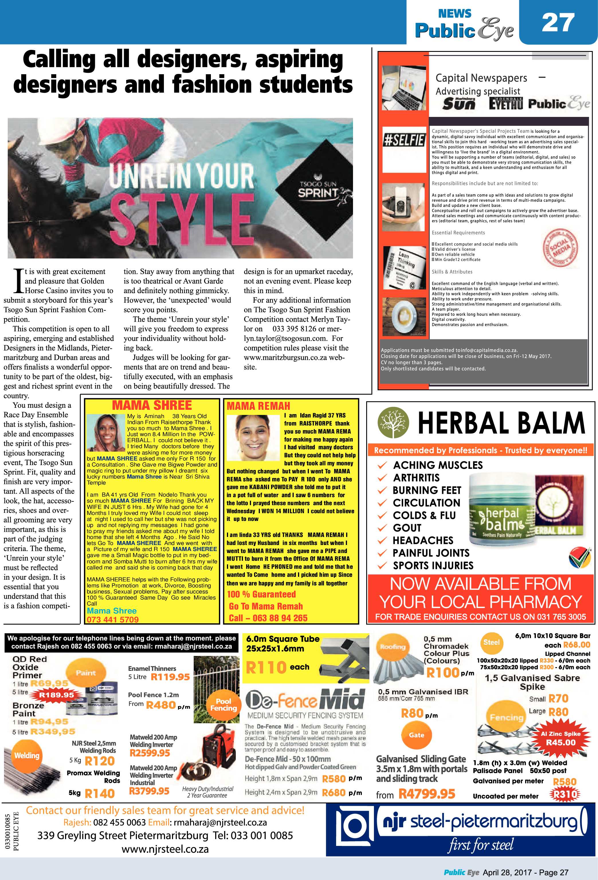 Public Eye 28 April 2017 page 27