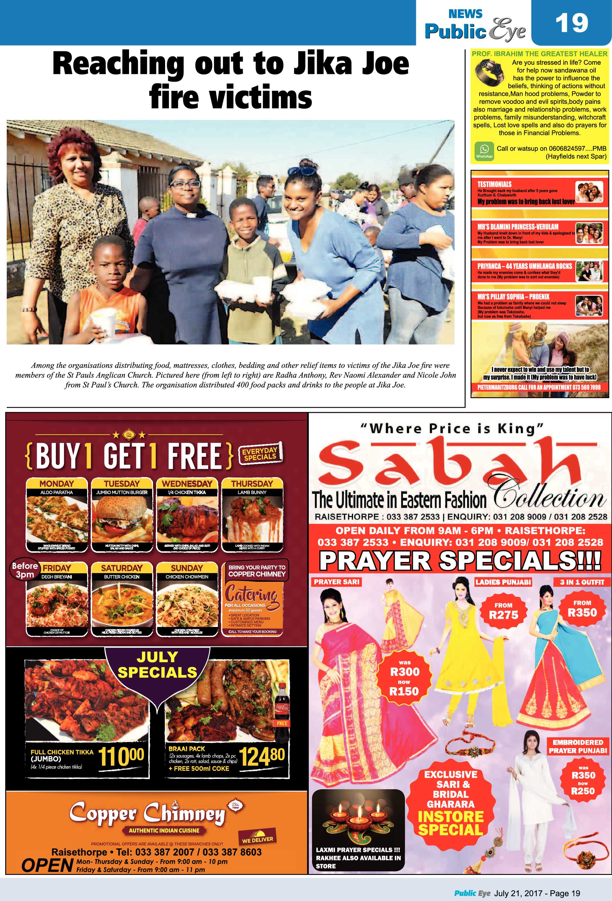 Public Eye 28 July 2017 page 19