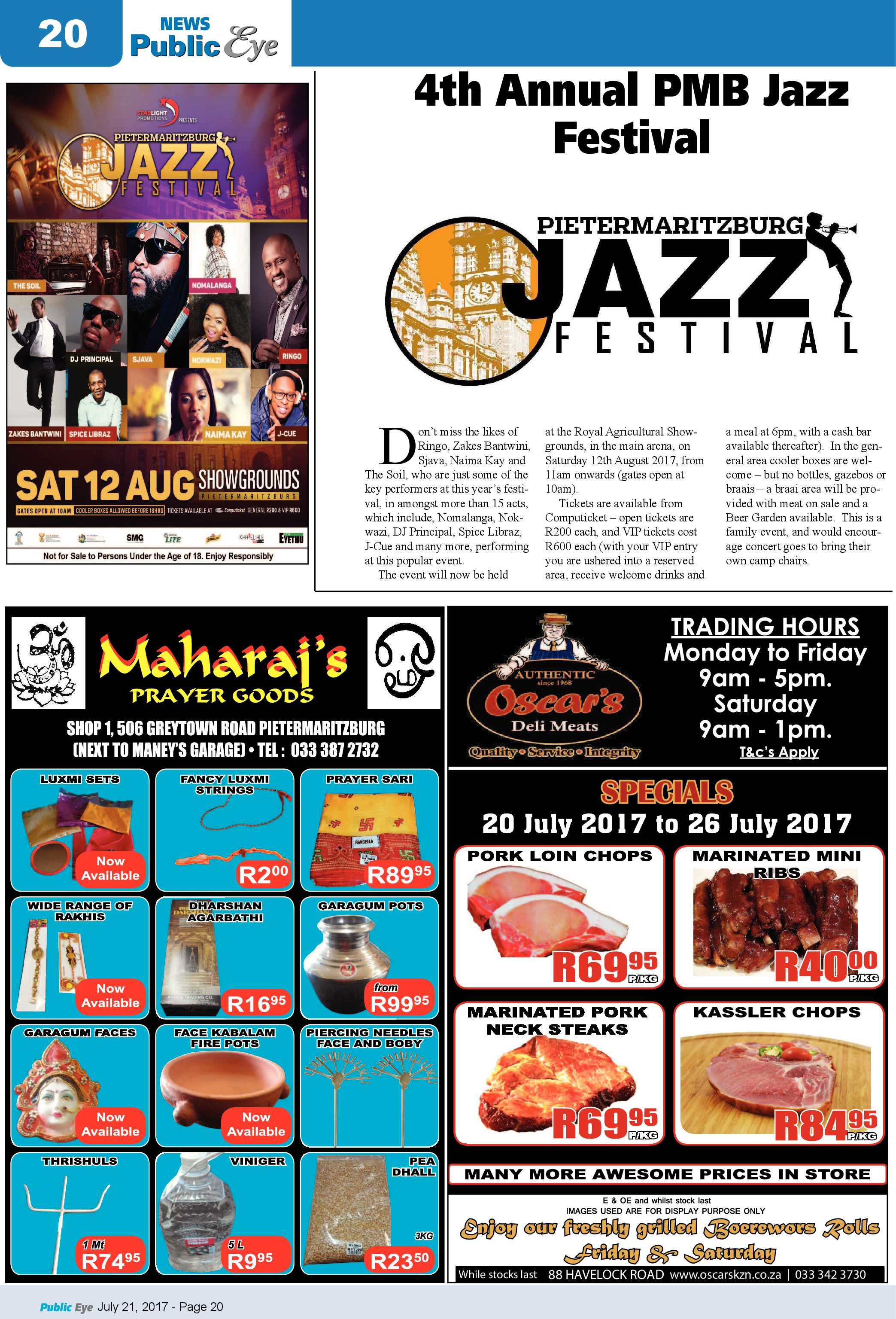 Public Eye 28 July 2017 page 20