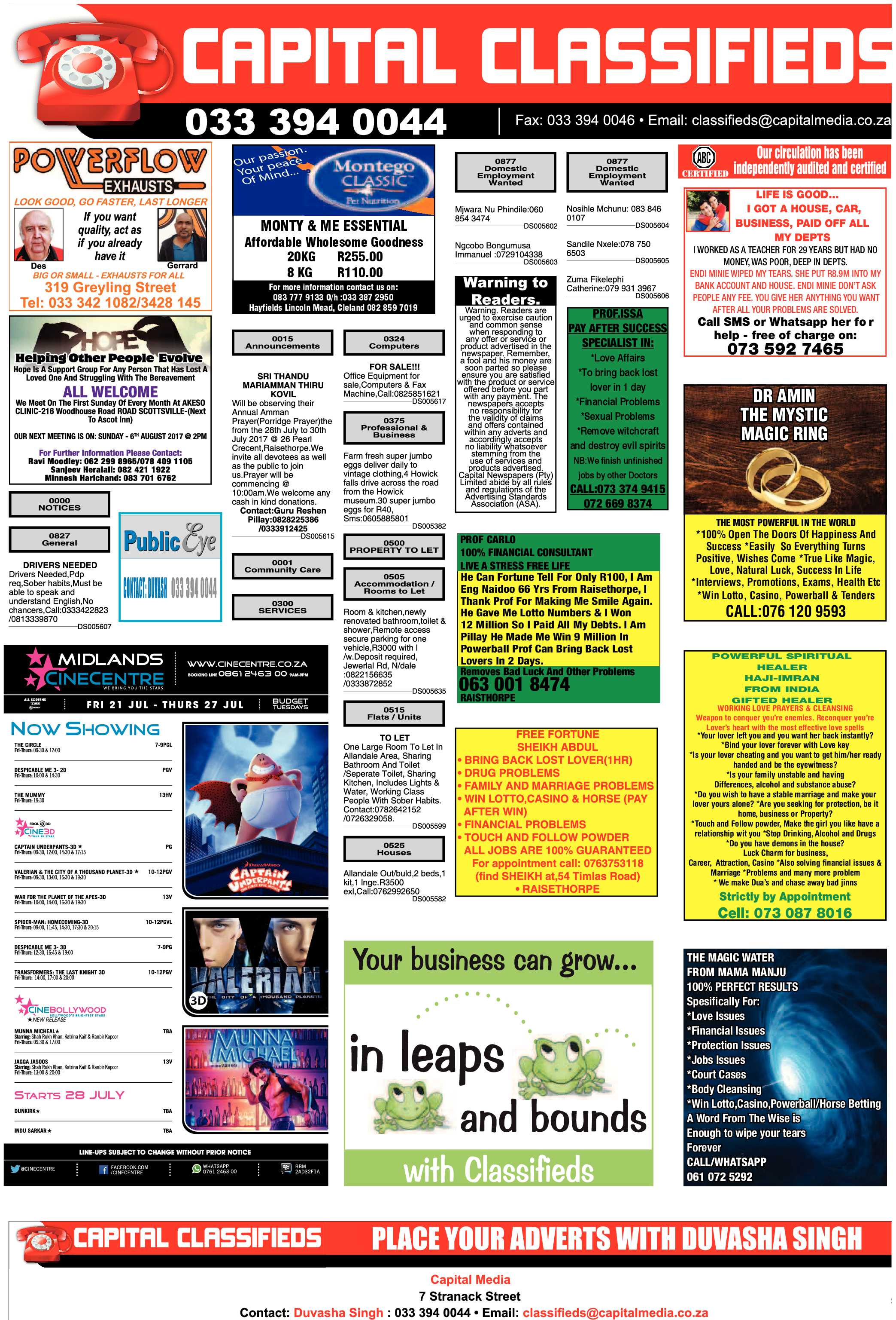 Public Eye 28 July 2017 page 26