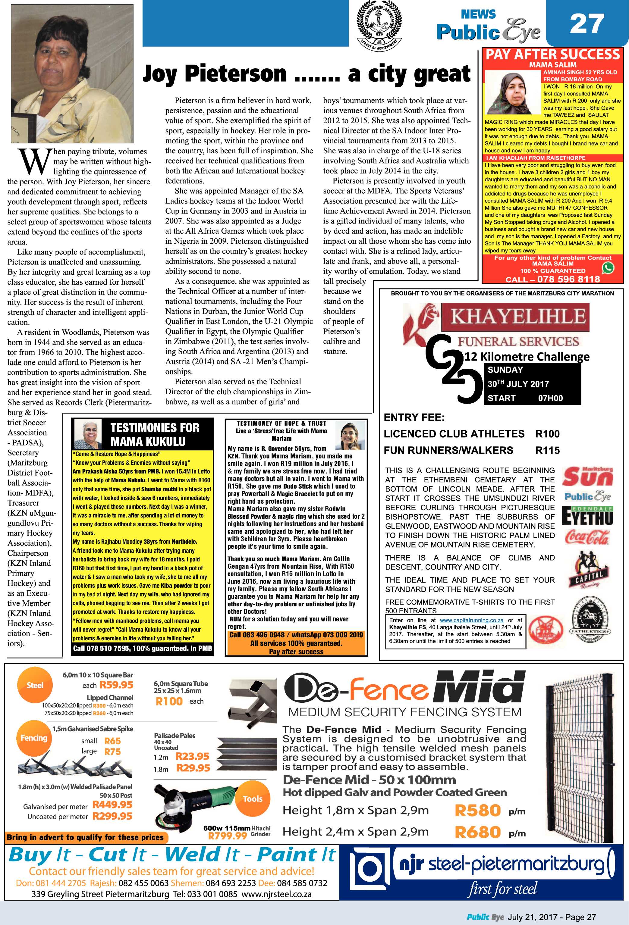 Public Eye 28 July 2017 page 27