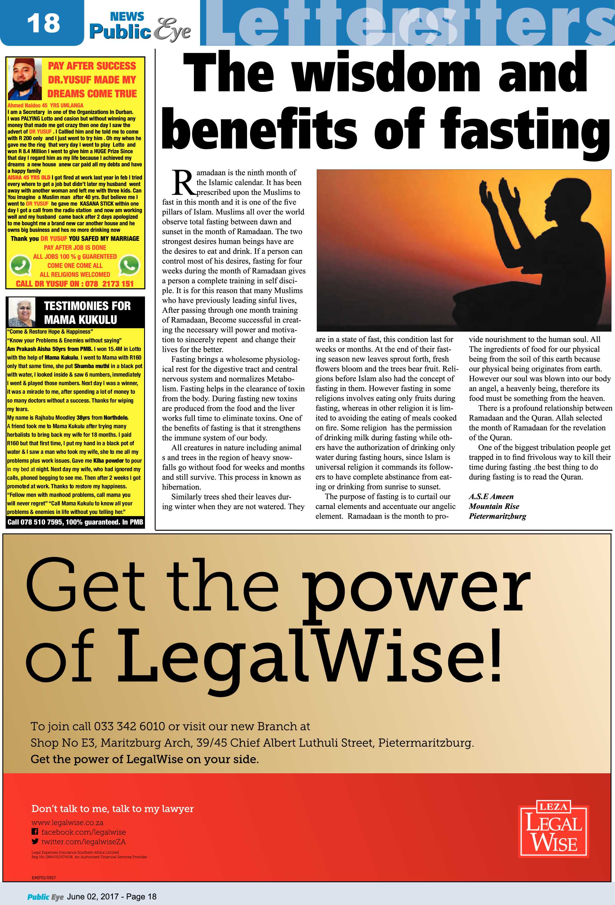 Public Eye 2 June 2017 page 18