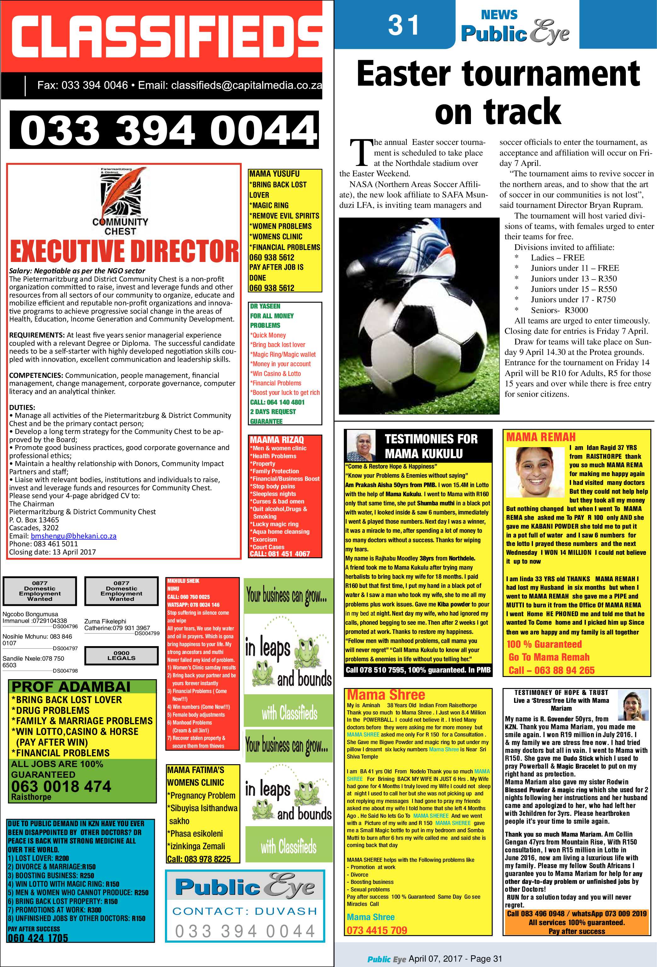 Public Eye 7 April 2017 page 31