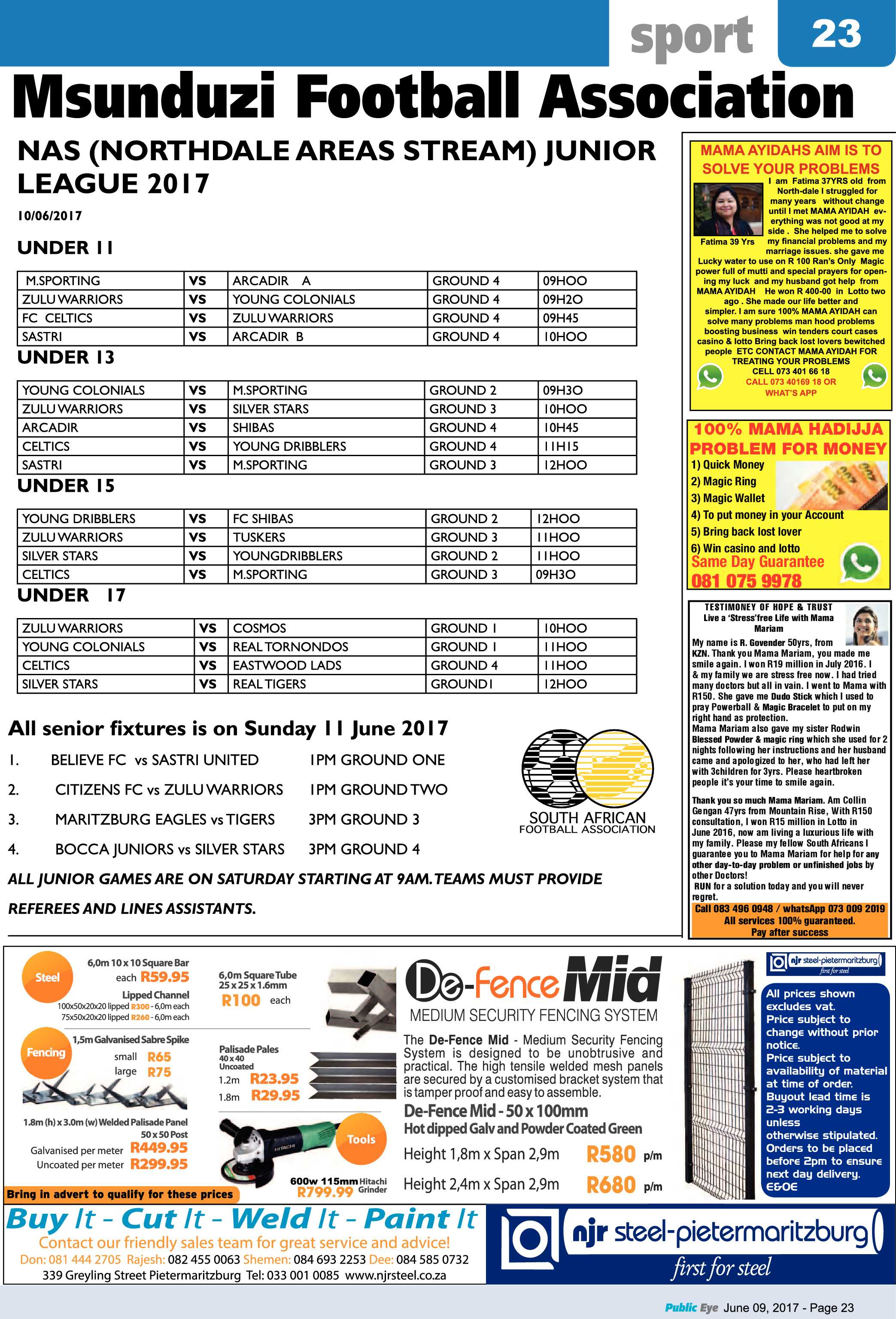 Public Eye 9 June 2017 page 23