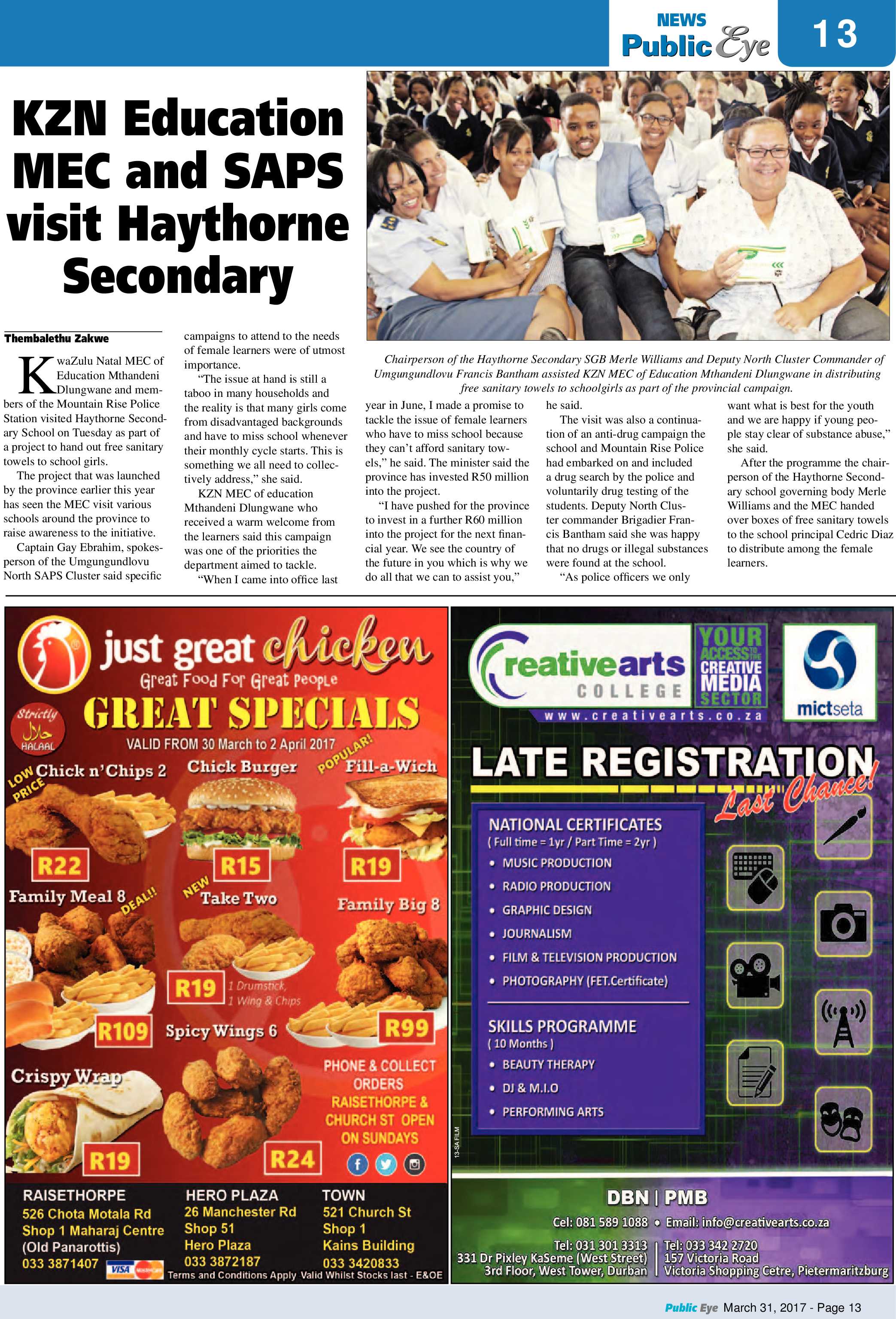 Public Eye 31 March 2017 page 13