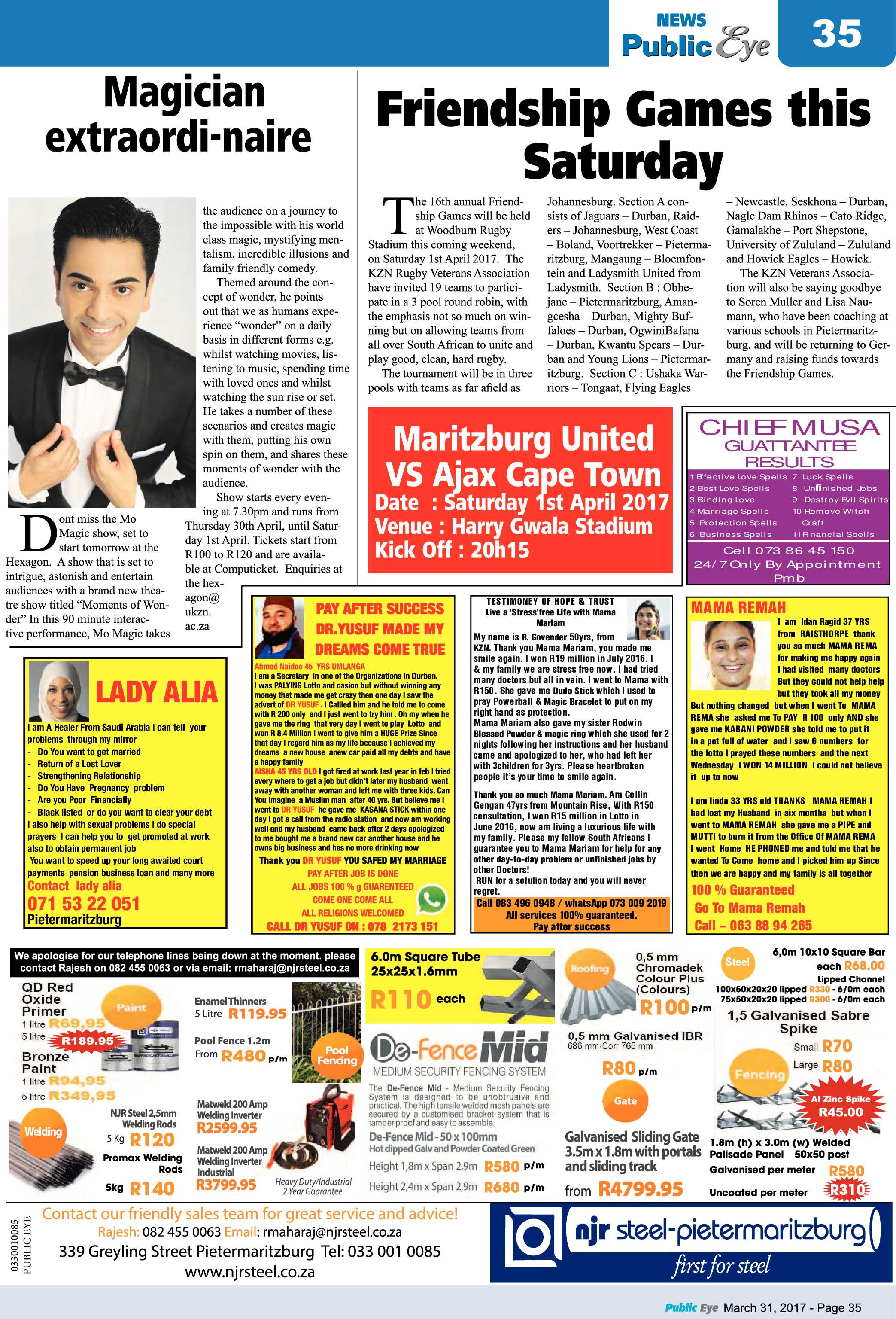 Public Eye 31 March 2017 page 35