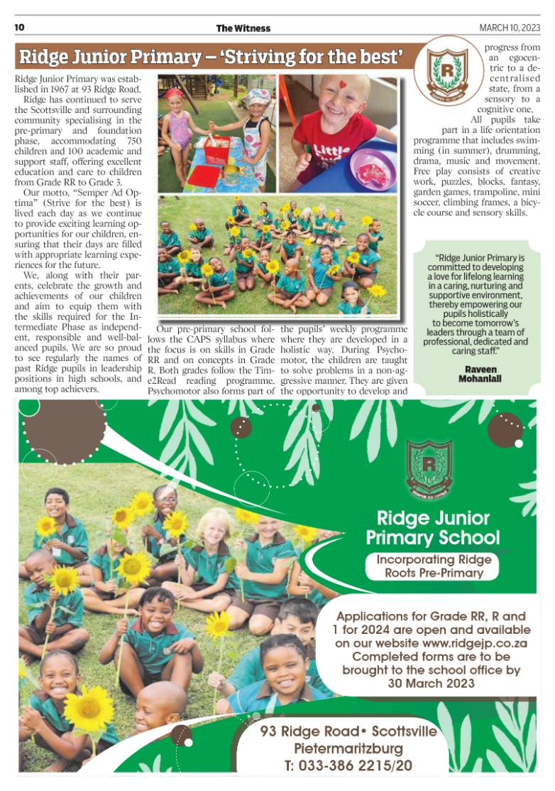 School Admission Supplement page 10
