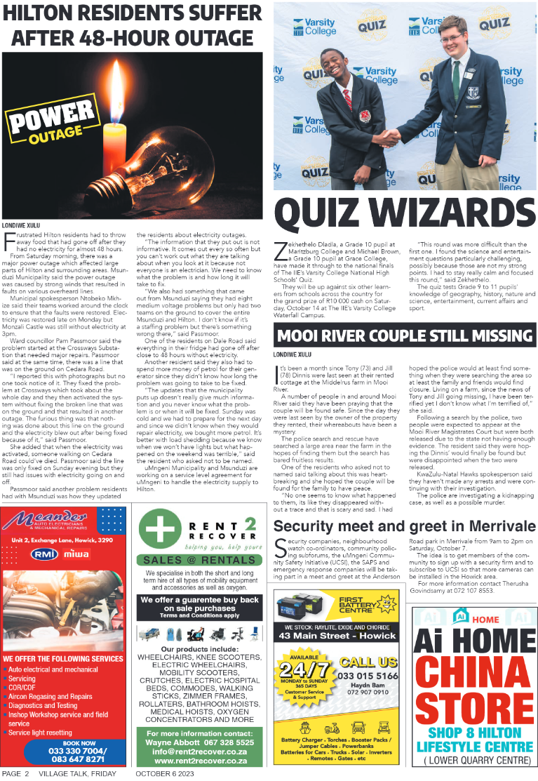 Village Talk 06.10.23 E-Editon page 2