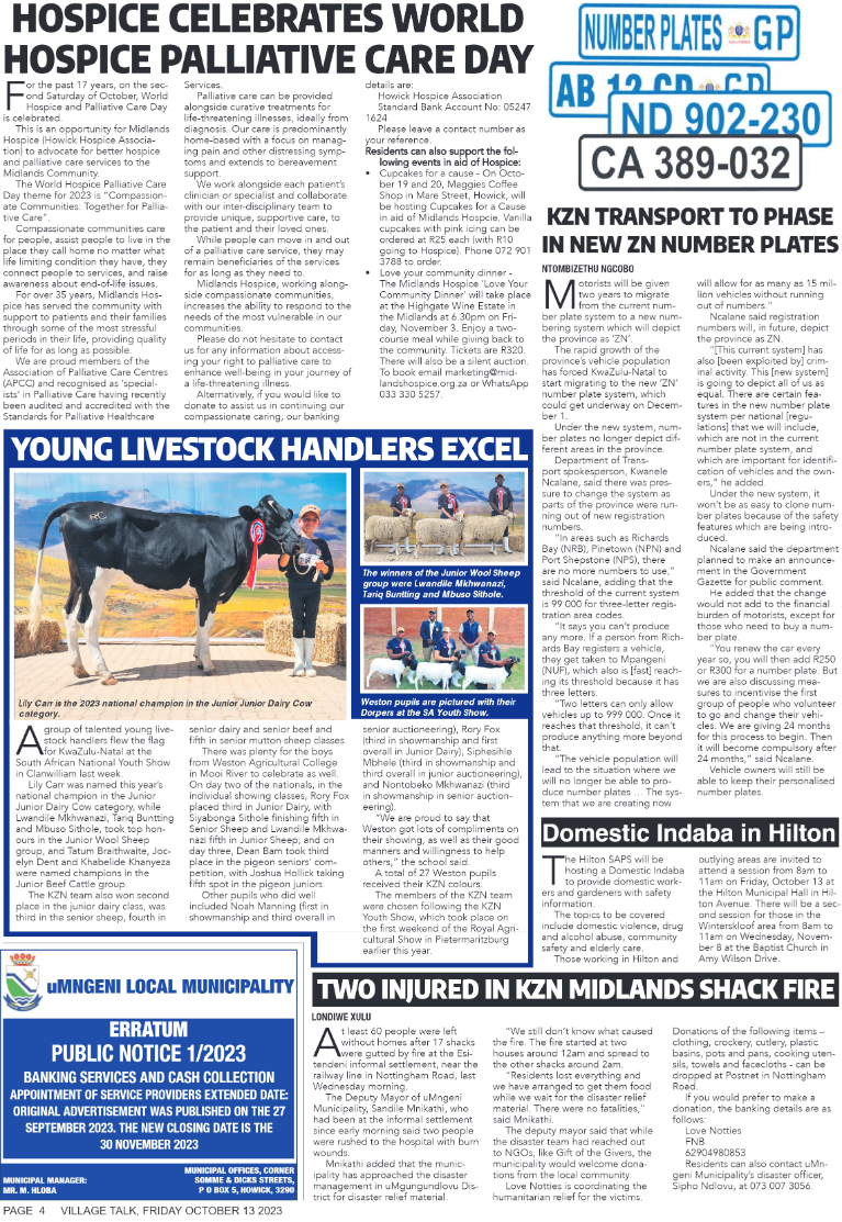 Village Talk 13.10.2023 page 4