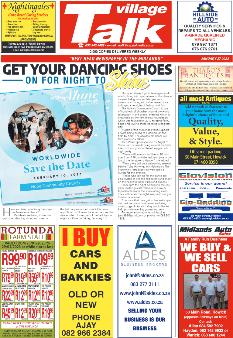 VILLAGE TALK 27.01.2023 page 1