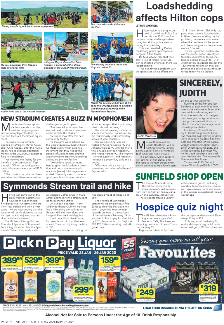 VILLAGE TALK 27.01.2023 page 2