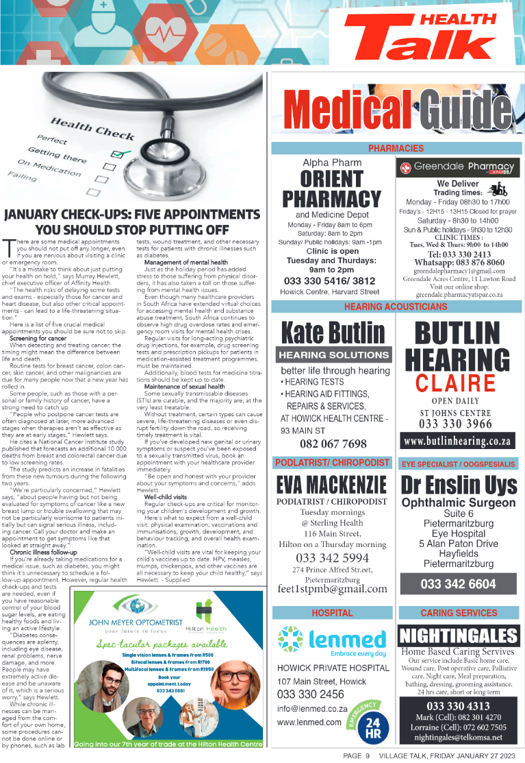 VILLAGE TALK 27.01.2023 page 9